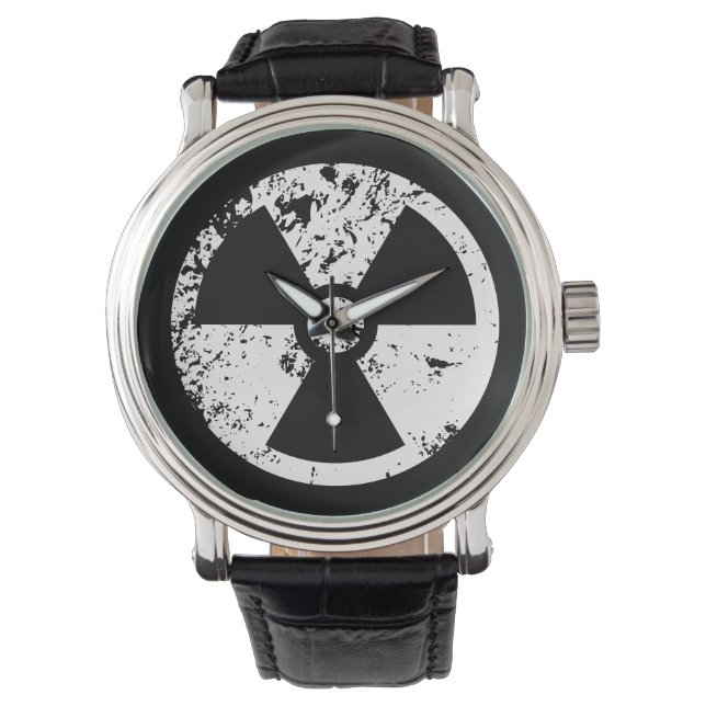 Nukleares radioaktives Zeichen Armbanduhr (Vorderseite)