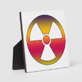 Nukleares radioaktives Zeichen Fotoplatte (Vorderseite)