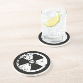 Nukleares radioaktives Zeichen Getränkeuntersetzer (Seite)