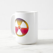Nukleares radioaktives Zeichen Kaffeetasse (Vorderseite Links)
