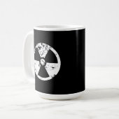 Nukleares radioaktives Zeichen Kaffeetasse (Vorderseite Links)