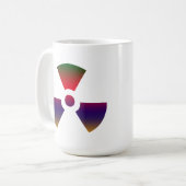Nukleares radioaktives Zeichen Kaffeetasse (Vorderseite Links)