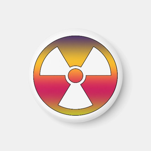 Nukleares radioaktives Zeichen Magnet (Vorne)
