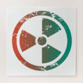 Nukleares radioaktives Zeichen Puzzle (Horizontal)