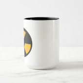 Nukleares radioaktives Zeichen Tasse (Zentrum)