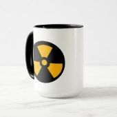 Nukleares radioaktives Zeichen Tasse (Vorderseite Links)
