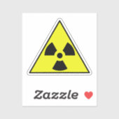 Nukleares Symbol Aufkleber (Blatt)