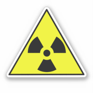 Nukleares Symbol Aufkleber