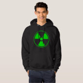 Nukleares Symbol für radioaktive Strahlung in grün Hoodie (Vorne ganz)