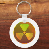 Nukleares Symbol Radioaktives Licht Schlüsselanhänger (Vorderseite)