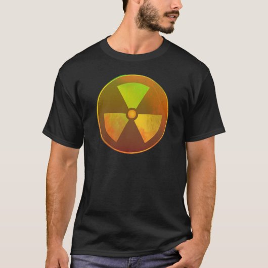 Nukleares Symbol Radioaktives Licht T-Shirt (Vorderseite)