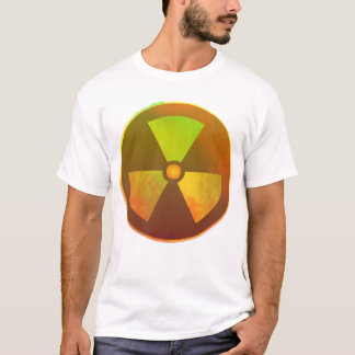 Nukleares Symbol Radioaktives Licht T-Shirt