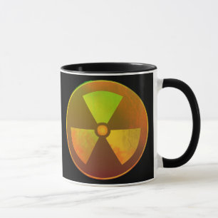 Nukleares Symbol Radioaktives Licht Tasse