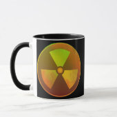 Nukleares Symbol Radioaktives Licht Tasse (Links)