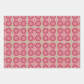 Nukleares Wachstum - Magenta bei Roggen - nahtlose Geschenkpapier Set (Vorderseite 2)