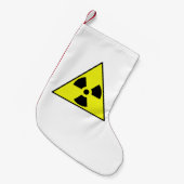 Nukleares Warndreieck Kleiner Weihnachtsstrumpf (Vorderansicht (hängend))