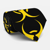 Nukleares Warnsymbol für Atomgefährdung Krawatte (Gerollt)