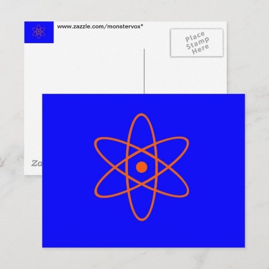 Nukleares Zeichen Postkarte (Vorne/Hinten)