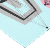 Nukleosid-rosa-graues Muster Tischdecke (Schrägansicht)