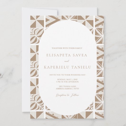 Nuku'alofa Einladung (Vorderseite)