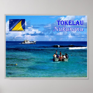 Nukunonu - Tokelau - Meeresblick - Poster