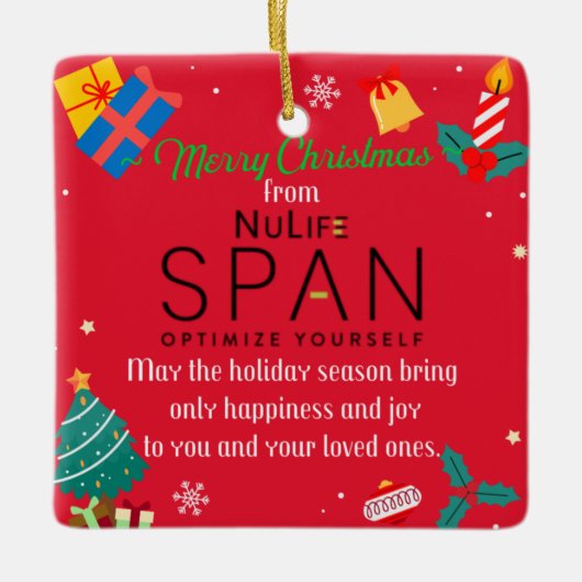 NuLifeSpan Christmas Orn Keramikornament (Vorderseite)