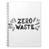 Null Abfall| Nachhaltigkeit Öko Notizblock (Vorderseite)