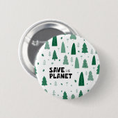 Null Abfall| Unterstützung der Öko Nachhaltigkeit Button (Vorne & Hinten)