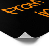 Null bis Hexenstil der Silhouette Poster (Ecke)