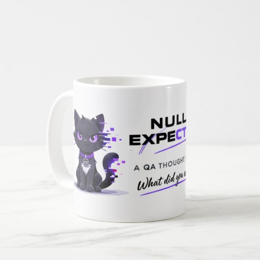 Null Cat Mug Kaffeetasse (Vorderseite Links)