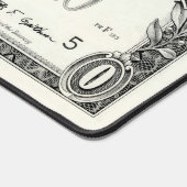 Null-Dollar-Schein Schreibtischunterlage (Ecke)