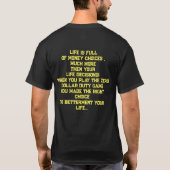 Null-Dollar-Zoll T-Shirt (Rückseite)