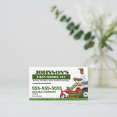 Null drehen Lawn Care Business Card Visitenkarte (Stehend Vorderseite)