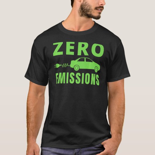 Null Emissionen 100 der Zeit, in der Elektroautos  T-Shirt (Vorderseite)