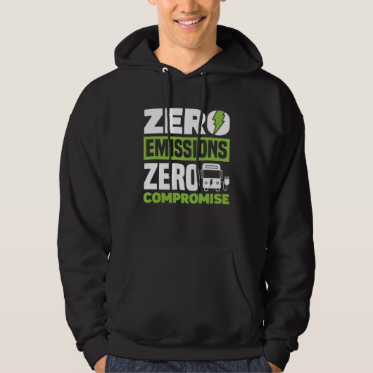 Null Emissionen Null Kompromisse Batterie-Elektro- Hoodie (Vorderseite)