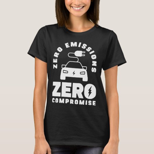 Null Emissionen Null Kompromisse Batterie-Elektro- T-Shirt (Vorderseite)