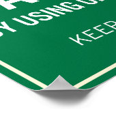 Null Fatalitäten von der Verwendung nur ASL. Poste Poster (Ecke)