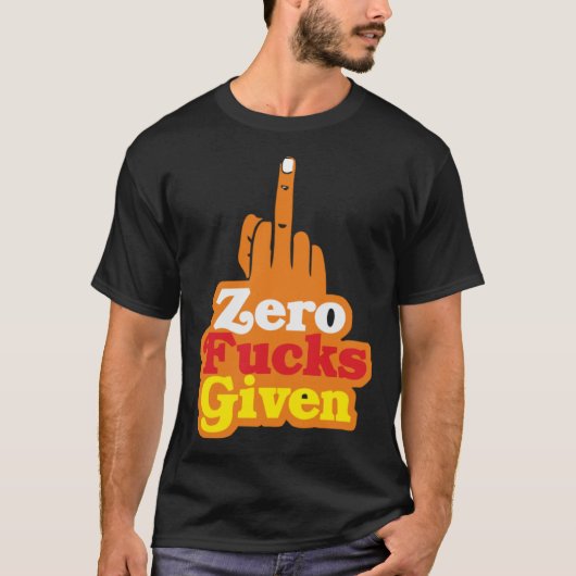 Null Fks gegeben Bollywood Sarcastic T-Shirt (Vorderseite)
