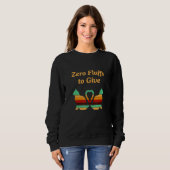 Null Flausen Zum Geben Katze Katzenmutter Kätzch Sweatshirt (Vorne ganz)