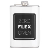 Null Flex mit modernem Quotendesign Flachmann (Vorderseite)