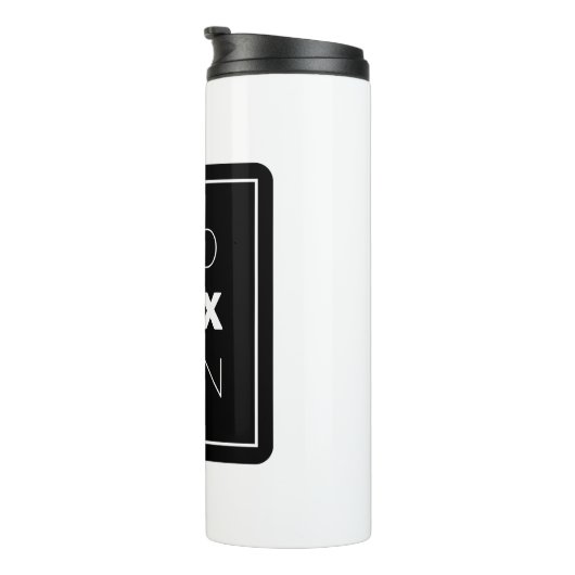 Null Flex mit modernem Quotendesign Thermosbecher (Nach rechts gedreht)