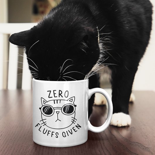 Null Fluffs gegeben Kaffeetasse