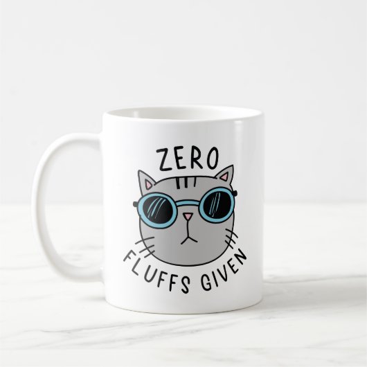 Null Fluffs gegeben Kaffeetasse (Links)