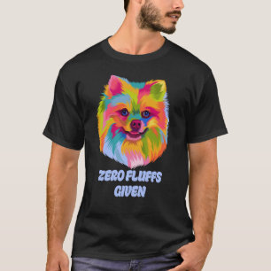 Null Fluktuatoren bei Spitz Pom Pom Spaß Dog T-Shirt
