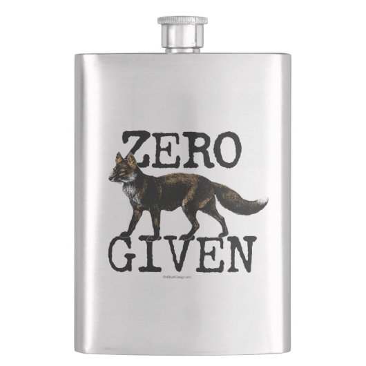 Null (Fox) gegeben Flasche Flachmann (Vorderseite)