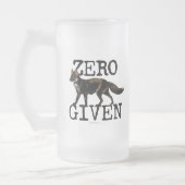 Null (Fox) gegeben Mattglas Bierglas (Links)