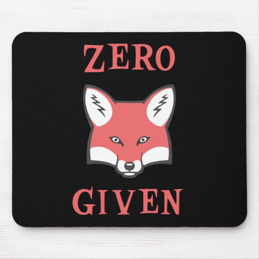 Null (Fox) gegeben Mousepad (Vorne)