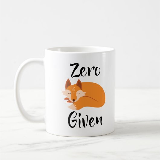 Null Fox gegebene Kaffee-Tasse Kaffeetasse (Links)