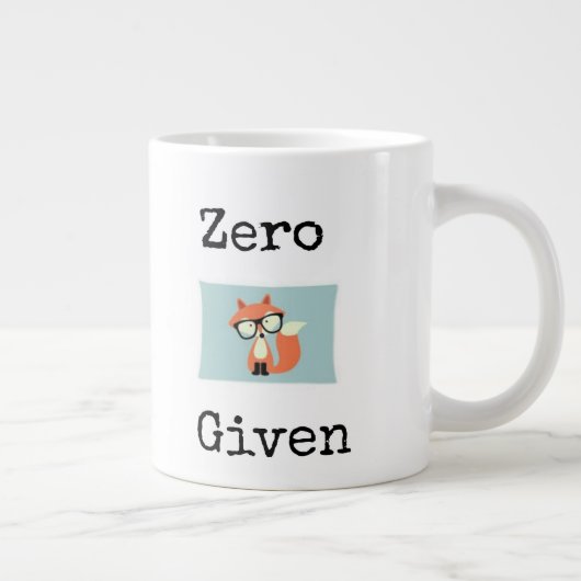 Null" Fuchs" gegeben Jumbo-Tasse (Rechts)