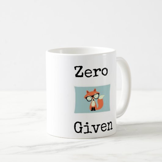 Null" Fuchs" gegeben Kaffeetasse (VorderseiteRechts)